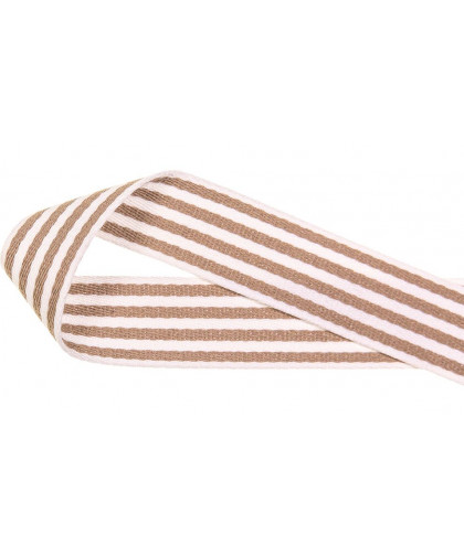 0,1m Gurtband Streifen 38mm - beige