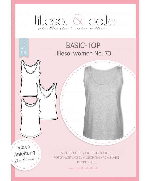 Basic-Top Women No. 73 by lillesol & pelle, Papierschnitt
