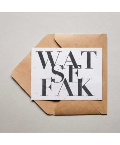 Postkarte "Wat se Fak"