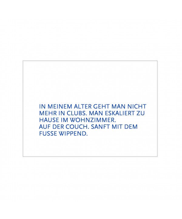 Postkarte "In meinem Alter"