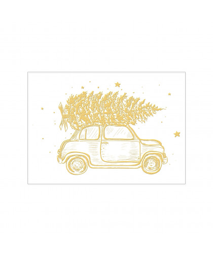 Postkarte "Rasender Weihnachtsbaum"