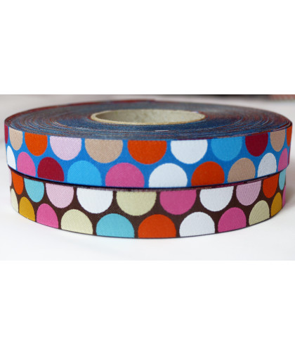 Webband "Happy" Polka Dots Varianten, Hamburger Liebe