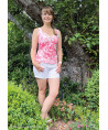 0,1m Jersey "Lena" Blumen pink
