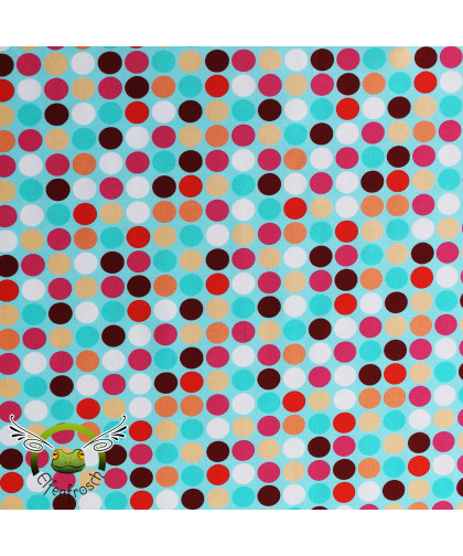 Jersey "Happy" Polkadots türkis