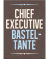 Postkarte - Chief executive Basteltante