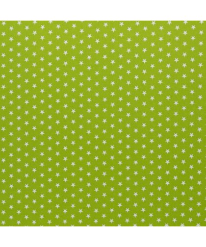 Baumwolle "Carrie" Sterne - kiwi