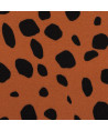 Viskose "Pauline" Dots - rostbraun