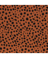 Viskose "Pauline" Dots - rostbraun