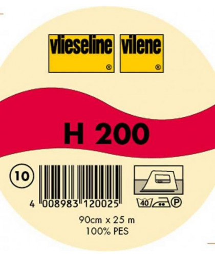 0,1m Bügeleinlage H200