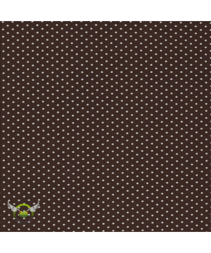 0,1m Jersey "Jerseydots" Dunkelbraun