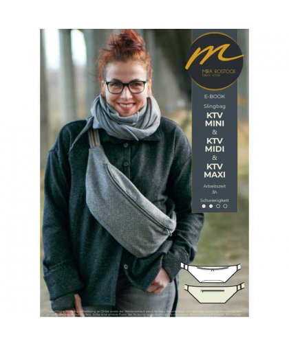 Tasche Slingbag "KTV" by Mira Rostock, Papierschnittmuster