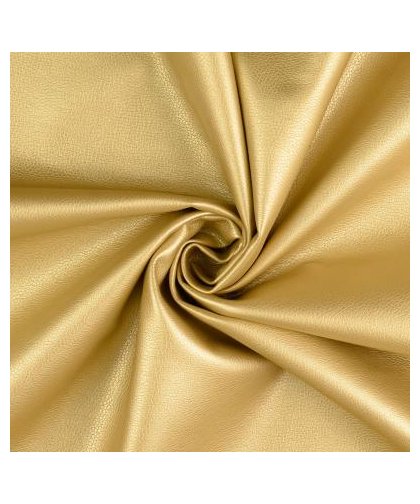 Kunstleder "Metallic" gold