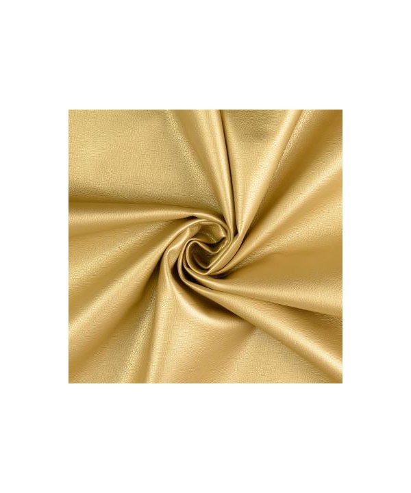 Kunstleder "Metallic" gold