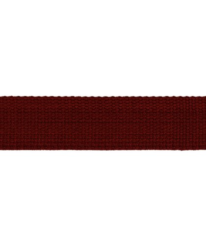 Gurtband Baumwolle uni 40mm - weinrot