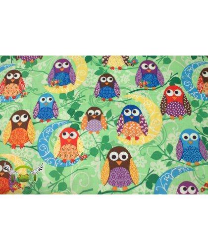 Baumwolle "What a hoot "Eulen by Exclusively Quilters