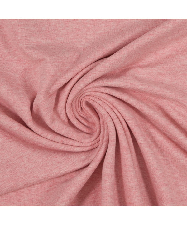 0,1m Baumwoll - Jersey "Vanessa" melange - rosa (1432)