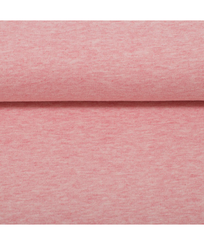 0,1m Baumwoll - Jersey "Vanessa" melange - rosa (1432)