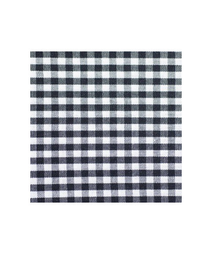 0,1m Baumwolle Karo Vichy Schwarz