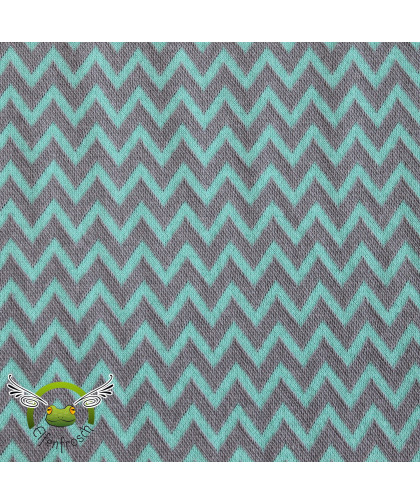0,1m Jacquard-Bündchen "Karla" Chevron