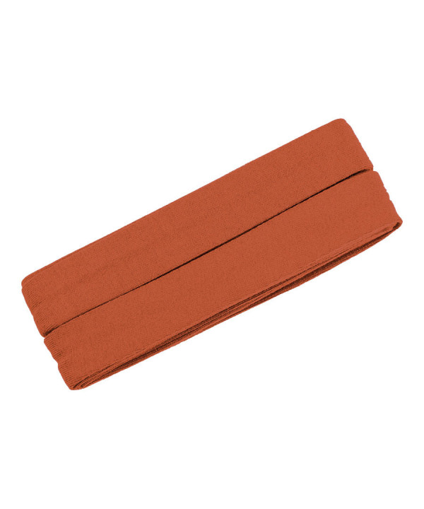3m Jersey Schrägband uni 20mm - oaki doki - rostorange (948)