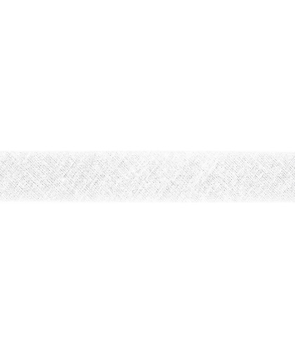 1m Schrägband uni 20mm weiß