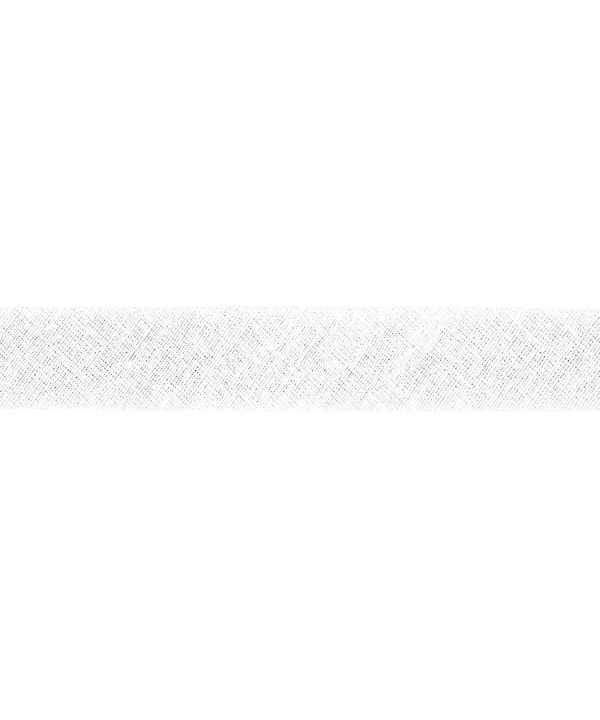 1m Schrägband uni 20mm weiß
