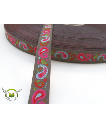 Webband "Paisley" milchkaffee, luzia pimpinella