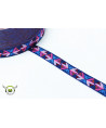 Webband "Eden" Leafy Canopy blau-pink, Hamburger Liebe