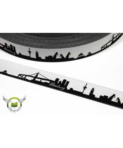 Webband "Meine Heimat - Hamburg", Händisch-Design