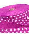 Gurtband Sterne 30mm Fuchsia