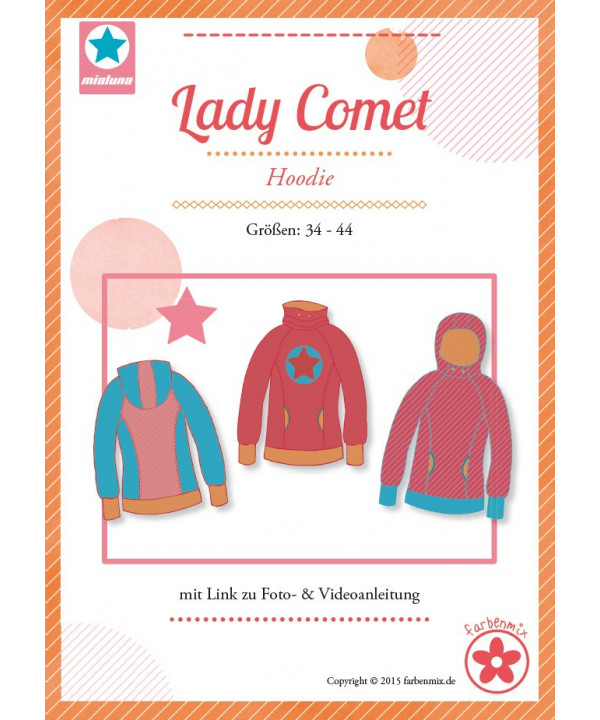 Lady Comet, Hoodie, Papierschnittmuster