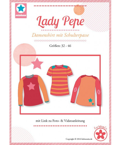 Lady Pepe, Damenshirt mit Schulterpasse, Papierschnittmuster