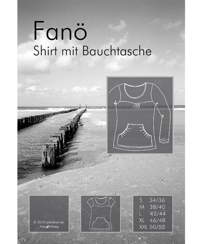 Shirt mit Bauchtasche "Fanö" Papierschnittmuster