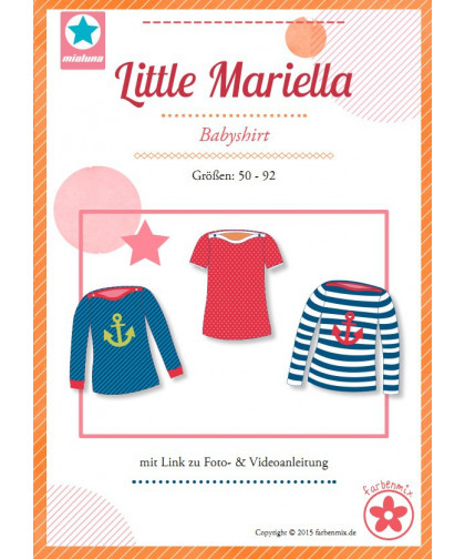 Babyshirt "Little Mariella", Papierschnittmuster