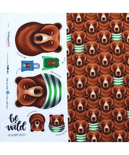 1 Rapport  Jersey "Be wild" Grumpy Grizzly