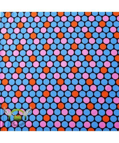 0,1m Jersey "Pudel Punkte" rosa-blau