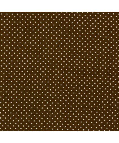 0,1m Baumwolle "Judith" 2mm Punkte Dunkelbraun