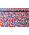0,1m Popeline "Fly" Fly to the sky, royalblau-orange