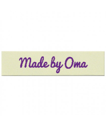Etikett - Made by Oma