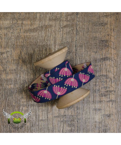 1m Webband "My Aunties" Helga marine-pink