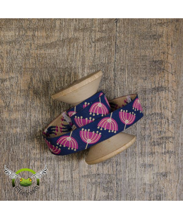 1m Webband "My Aunties" Helga marine-pink