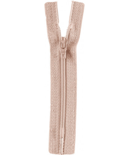 Reißverschluss nicht teilbar Hellbeige / Creme