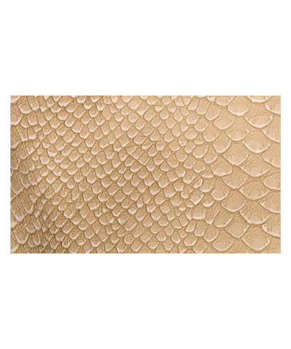 Kunstleder / Caiman Zuschnitt beige
