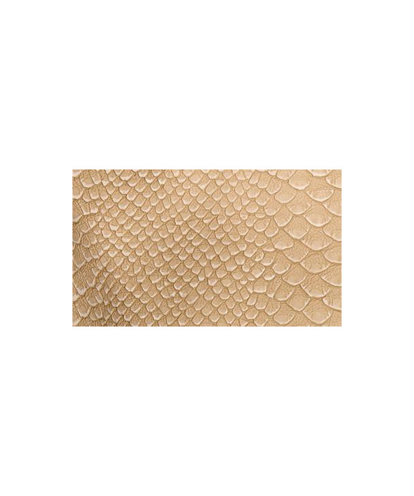 Kunstleder / Caiman Zuschnitt beige