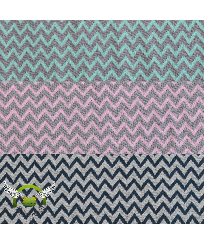 0,1m Jacquard-Bündchen "Karla" Chevron