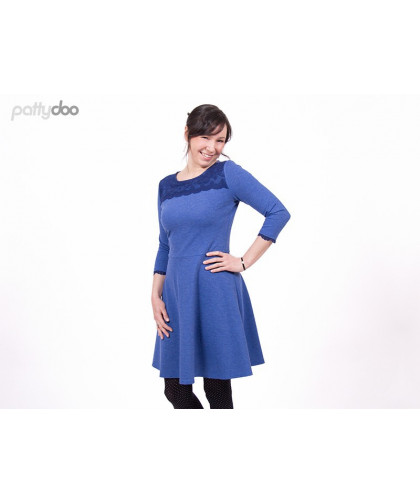 Kleid "Ella" Jerseykleid by pattydoo, Papierschnittmuster