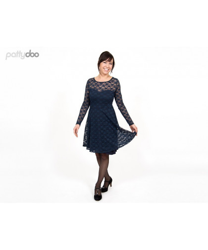 Kleid "Ella" Jerseykleid by pattydoo, Papierschnittmuster
