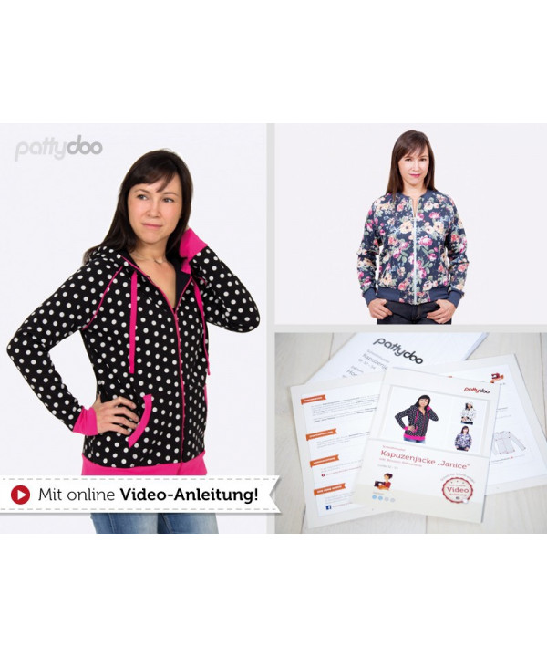 Kapuzenjacke "Janice" by pattydoo, Papierschnittmuster