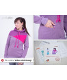 Kapuzenpullover "Nelly" Hoodie by pattydoo, Papierschnittmuster