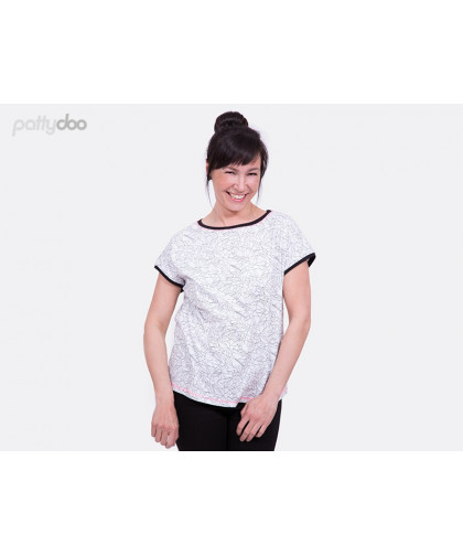 Shirt "Sara" Damenshirt by pattydoo, Papierschnittmuster